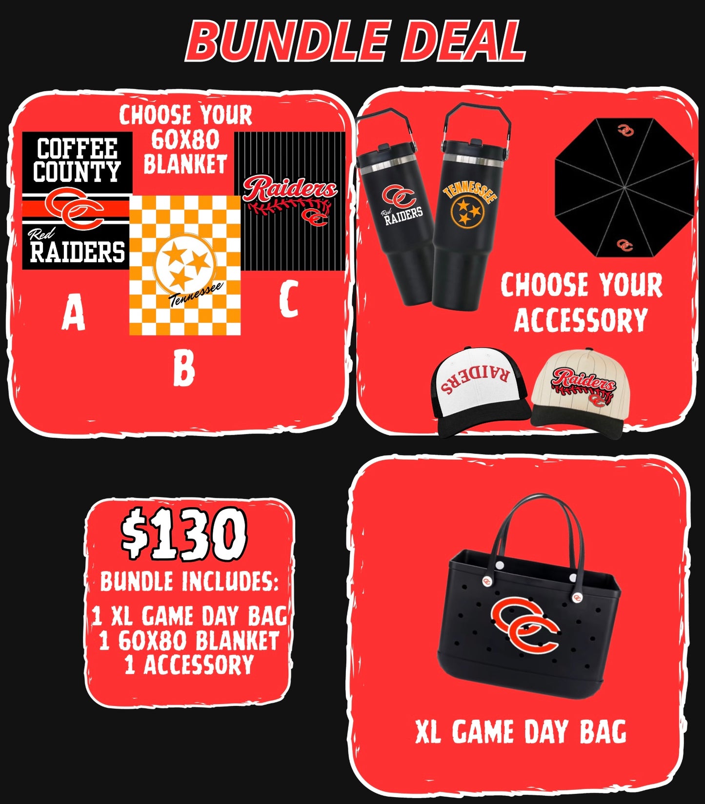 FRB Bundle (1 bag, 1 blanket, and 1 accessory)