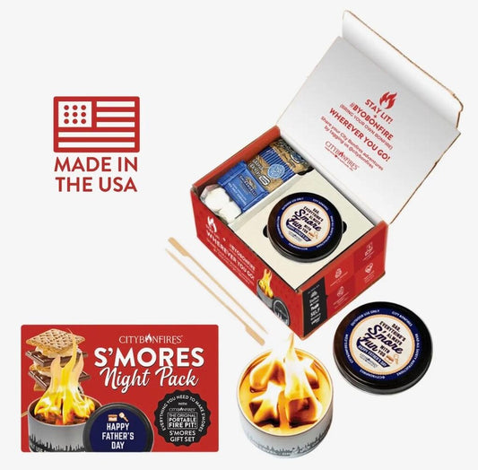 Ghirardelli Smores Portable Fire Pit KIT Father's Day Edition