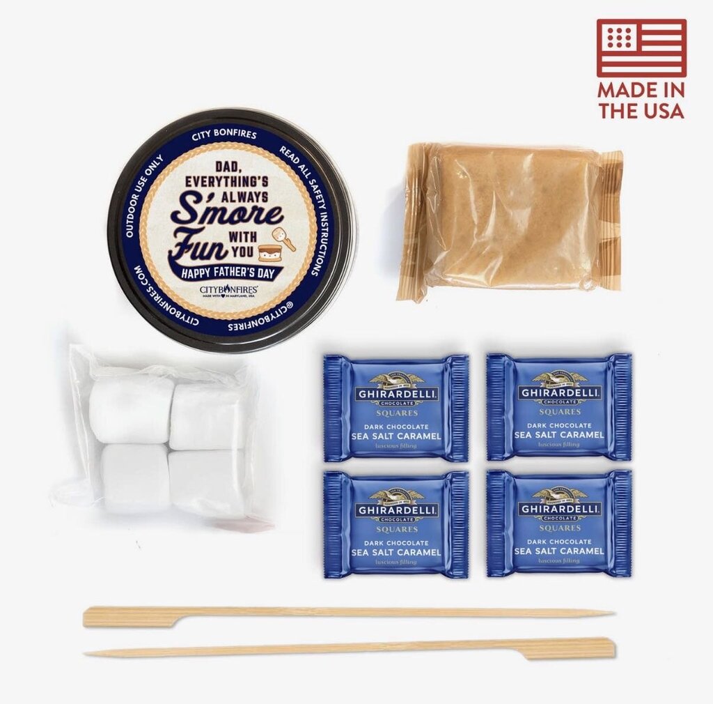 Ghirardelli Smores Portable Fire Pit KIT Father's Day Edition