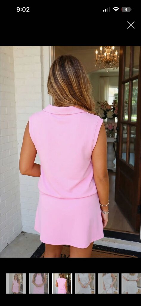 Pink Scuba Skort Set XL